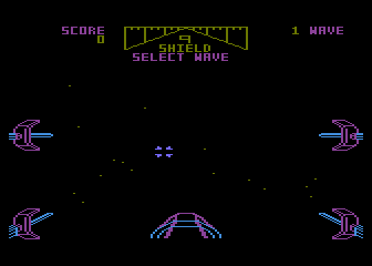 Star Wars: The Arcade Game title screen for Atari 5200